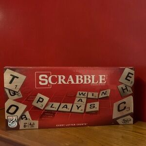 Hasbro Scrabble Board Game - Bold Red